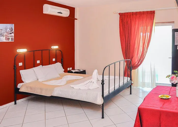 Panagiotis Lägenhetshotell Skala Sotiros